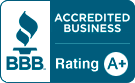 BBB Accredited Business Rating A+ Badge